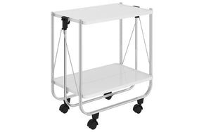 Bar Serving Cart Folding - White | Black