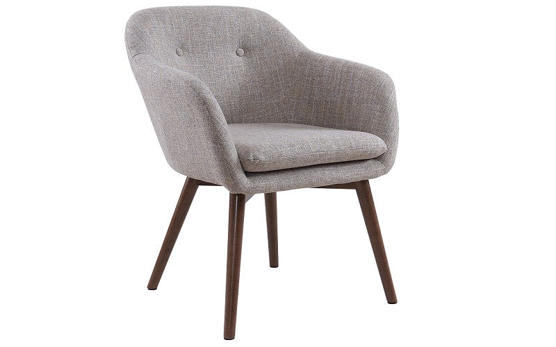 Accent Chair Fabric with Walnut Leg - Light Blue