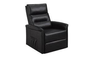 Power Recliner Lift Chair with Leather - Black. Power Lift Chair Recliner for Senior & Medical Supply
