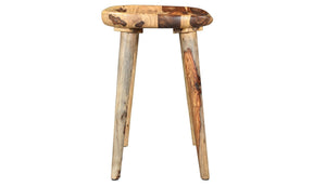 Bar Stool With Wooden Legs - Natural Wood | Walnut (26'' Counter Height)