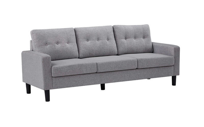 Luxury Fabric Sofa Set - 3 Piece - Grey