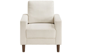 Luxury Fabric Sofa Set - 3 Piece - Beige
