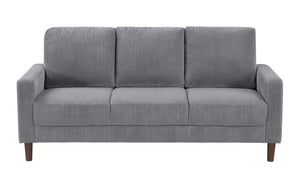 Luxury Fabric Sofa Set - 3 Piece - Grey