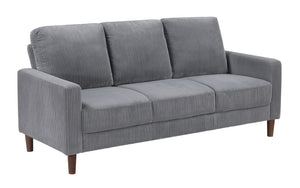 Luxury Fabric Sofa Set - 3 Piece - Grey
