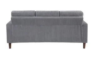 Luxury Fabric Sofa Set - 3 Piece - Grey