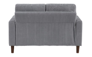 Luxury Fabric Sofa Set - 3 Piece - Grey