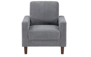 Luxury Fabric Sofa Set - 3 Piece - Grey