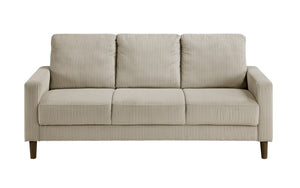 Luxury Fabric Sofa Set - 3 Piece - Taupe