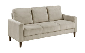 Luxury Fabric Sofa Set - 3 Piece - Taupe