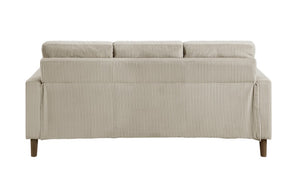 Luxury Fabric Sofa Set - 3 Piece - Taupe