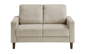 Luxury Fabric Sofa Set - 3 Piece - Taupe