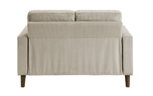 Luxury Fabric Sofa Set - 3 Piece - Taupe