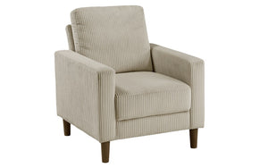 Luxury Fabric Sofa Set - 3 Piece - Taupe