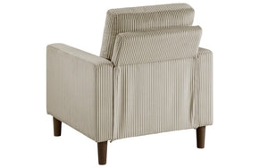 Luxury Fabric Sofa Set - 3 Piece - Taupe