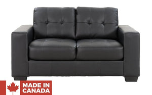 Sofa Set - 3 Piece - Black (Made in Canada)