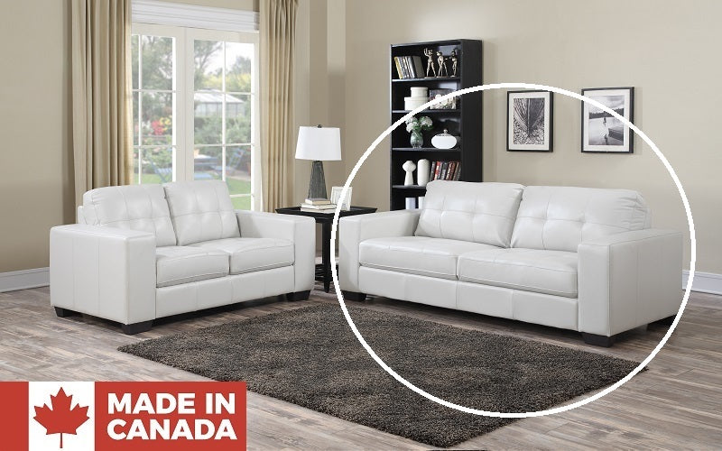 Sofa Set - 3 Piece - White (Made in Canada)