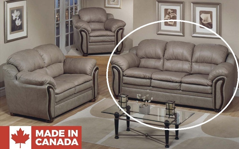 Sofa Set - 3 Piece - Tan (Made in Canada)