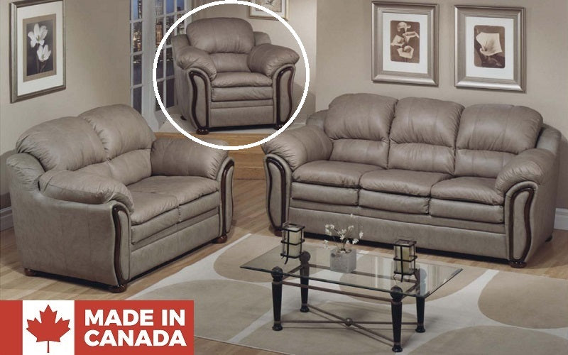 Sofa Set 3 Piece Tan Made In