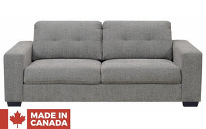 Fabric Sofa Set - 3 Piece - Grey (Made in Canada)