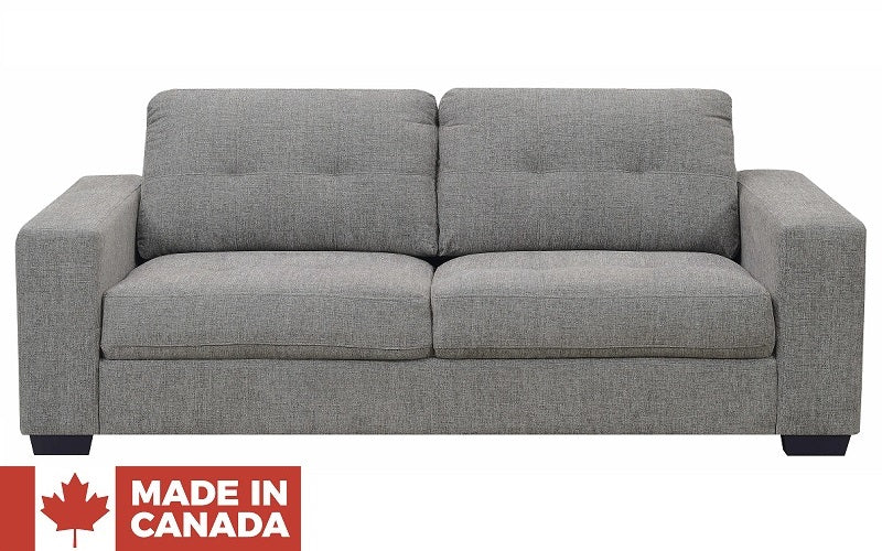 Fabric Sofa Set - 3 Piece - Grey (Made in Canada)