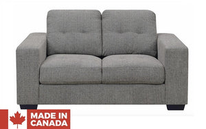 Fabric Sofa Set - 3 Piece - Grey (Made in Canada)