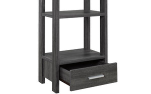 Bookcase & Display Shelf with Drawer - White | Grey