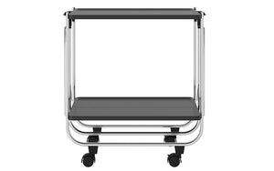 Bar Serving Cart Folding - White | Black