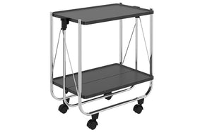 Bar Serving Cart Folding - White | Black