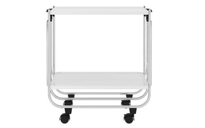 Bar Serving Cart Folding - White | Black