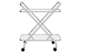 Bar Serving Cart - Black | Chrome