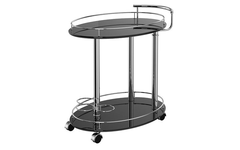 Bar Serving Cart - Grey | Black