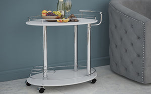 Bar Serving Cart - Grey | Black