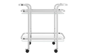 Bar Serving Cart - Chrome | Gold