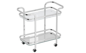 Bar Serving Cart - Chrome | Gold