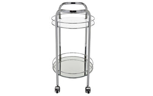 Bar Serving Cart - Chrome