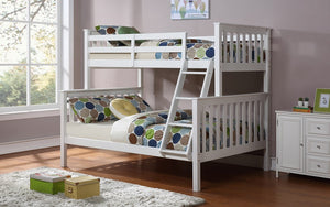 Bunk Bed - Twin over Double Solid Wood - White | Grey | Espresso