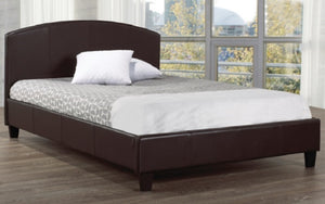 Platform Bed with Bonded Leather - Espresso