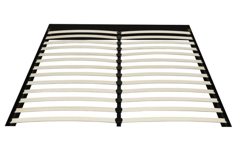 Platform Bed with Button Tufted Linen Style Fabric - Ivory
