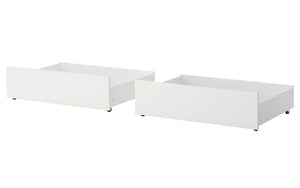 Bunk Bed - Double over Double Mission Style with or without Drawers Solid Wood - White