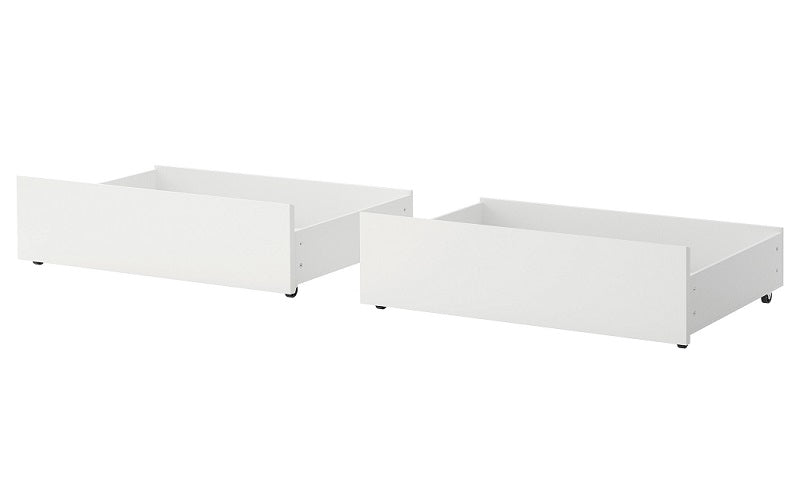 Bunk Bed - Double over Double Mission Style with or without Drawers Solid Wood - White