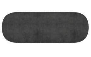 Velvet Fabric Bench with Metal Black Legs - Teal | Charcoal | Mustard
