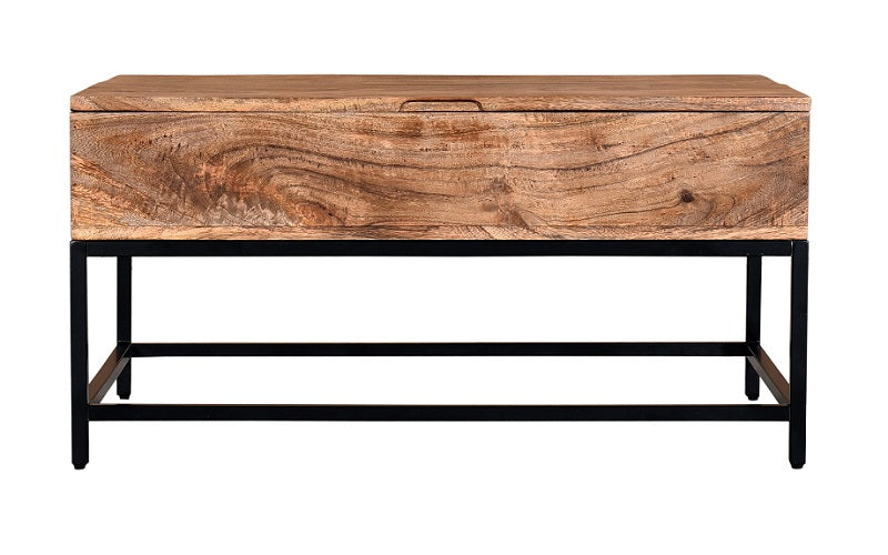 Coffee Table with Lift Top – Natural & Black