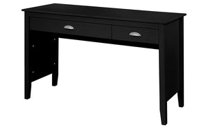 Office or Study Desk with Drawer - Black