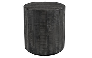 Hospitality & Commercial Grade Coffee and End Table | End Table with Solid Wood - Distressed Grey