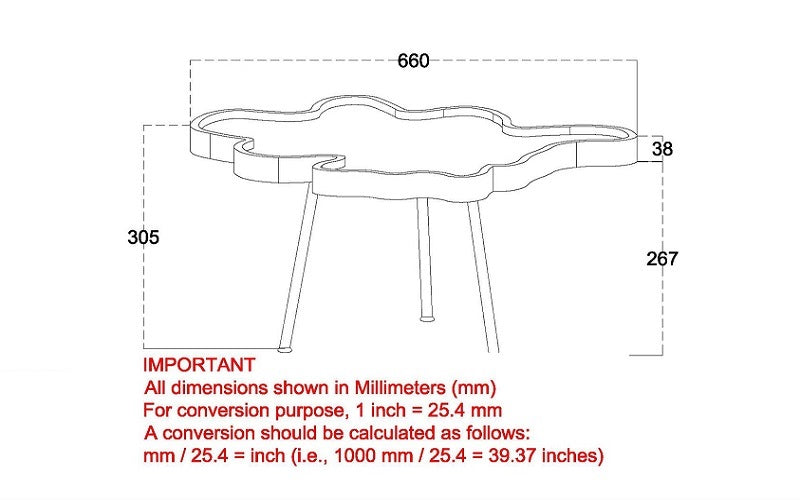 End Table with Solid Wood - Natural & Chrome