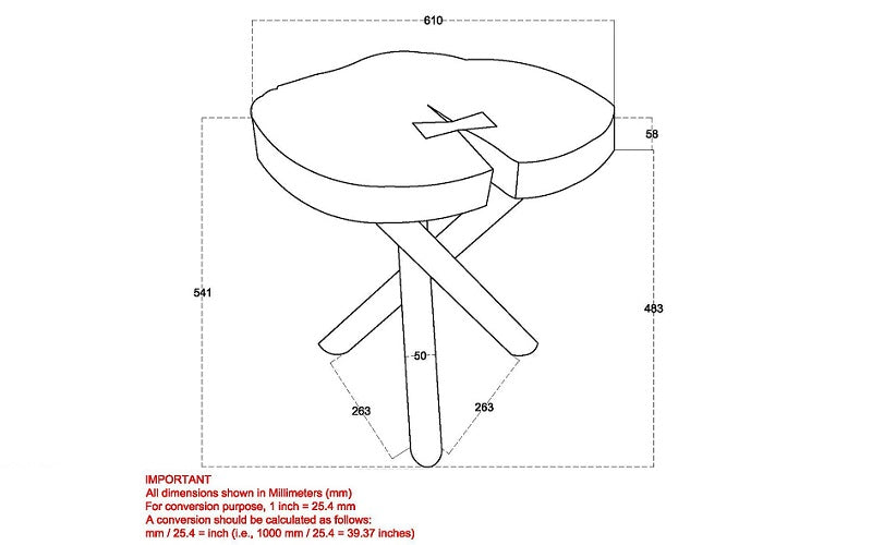 End Table with Solid Wood - Natural & Black