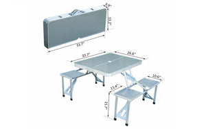 Outdoor Folding Picnic Patio Table & Seats