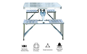 Outdoor Folding Picnic Patio Table & Seats