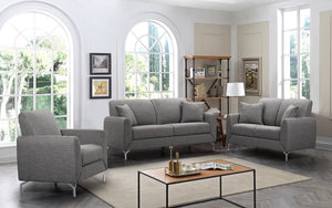 Sofa Set - 3 Piece - Grey