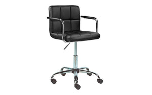 Office Chair with Mid-High Back - Black